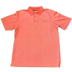 Men's Orange Greg Norman Moisture-Wicking Classic Pique Shark Polo Shirt M/M